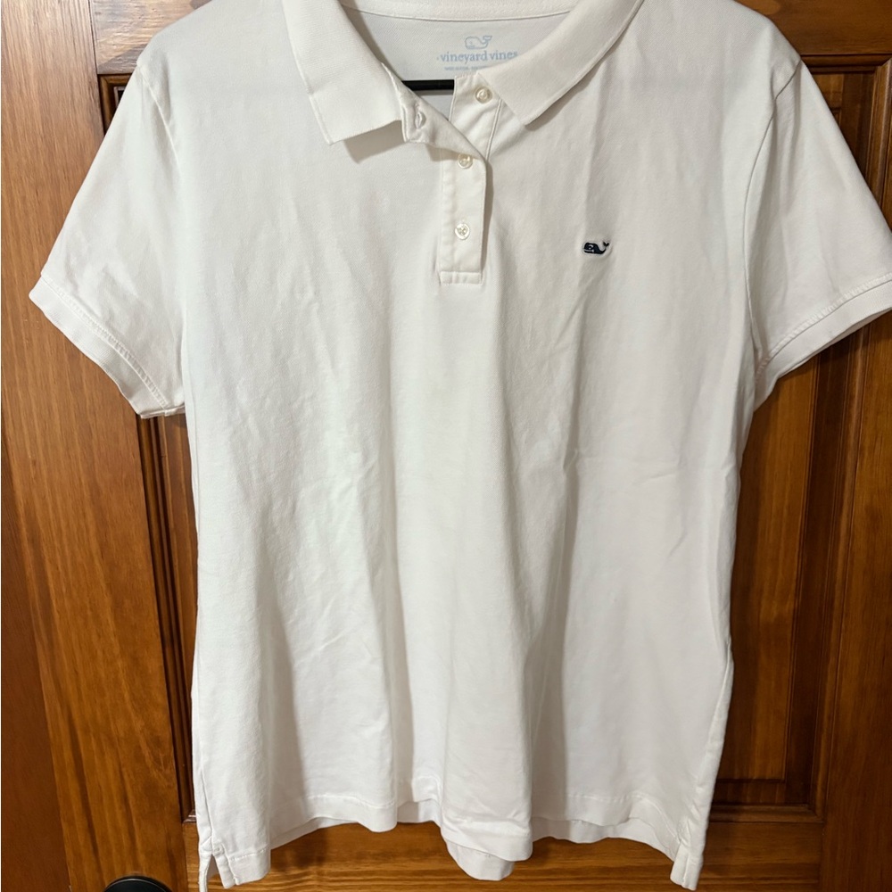 Vineyard Vines White Polo Shirt EUC